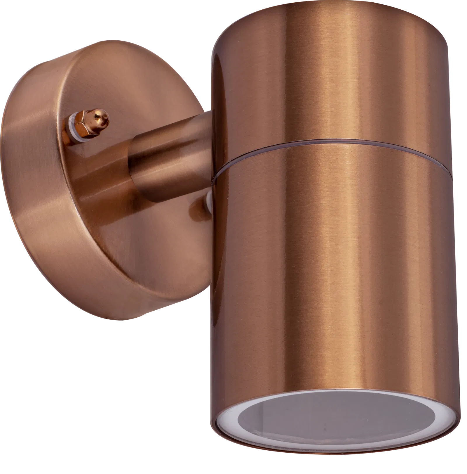 COPPER STAINLESS STEEL EXTERIOR DECORATIVE GU10 FIXED DOWN WALL LIGHT - IP44