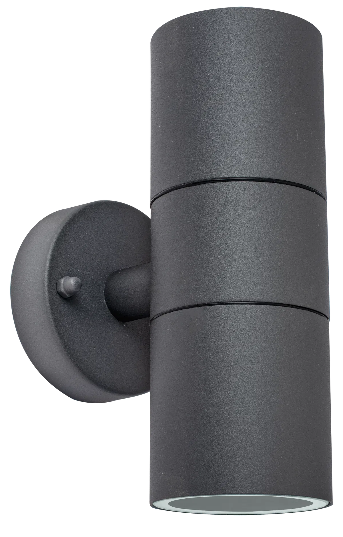 SLATE GREY STAINLESS STEEL EXTERIOR DECORATIVE GU10 UP/DOWN WALL LIGHT - IP44
