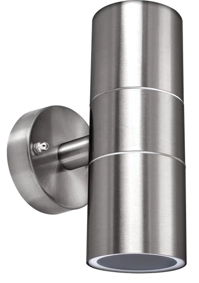 EXTERIOR DECORATIVE STAINLESS STEEL IP54 GU10 UP/DOWN WALL LIGHT