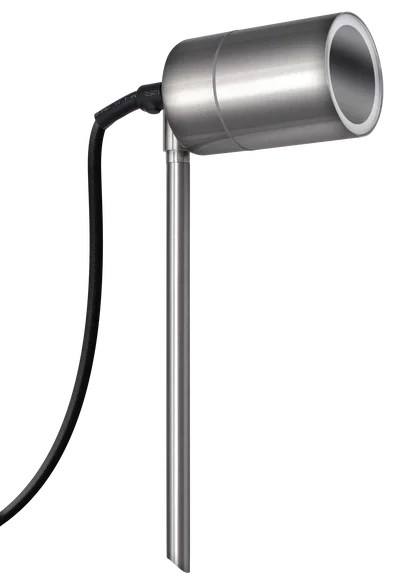 STAINLESS STEEL EXTERIOR DECORATIVE GU10 GARDEN SPIKE LIGHT - IP44