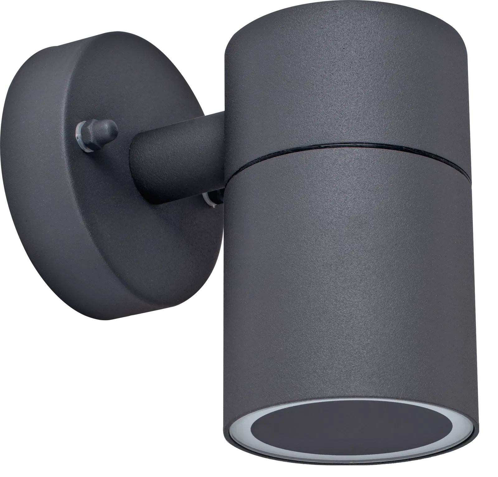 SLATE GREY STAINLESS STEEL EXTERIOR DECORATIVE GU10 FIXED DOWN WALL LIGHT - IP44