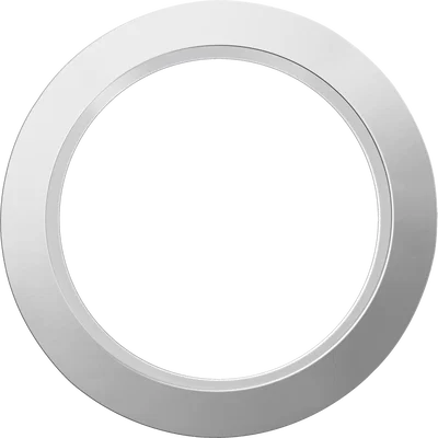 PLATINUM LARGE DOWNLIGHT POLISHED CHROME BEZEL IP44 WITH DROPPED HALO GLASS