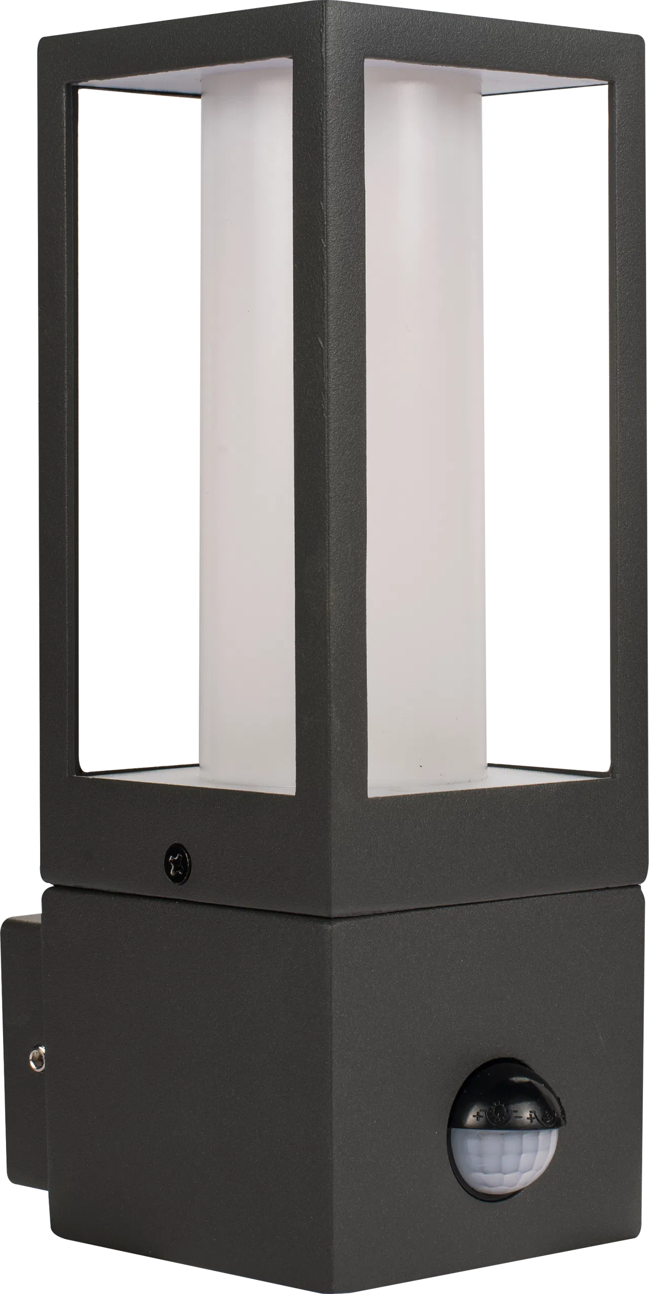 Exterior Decorative GU10 Lanten with PIR motion Sensor - IP54 - Lamp not included - Slate Grey