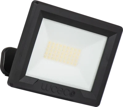 30W FLOODLIGHT WITH BALL JOINT 1M CABLE - BLACK