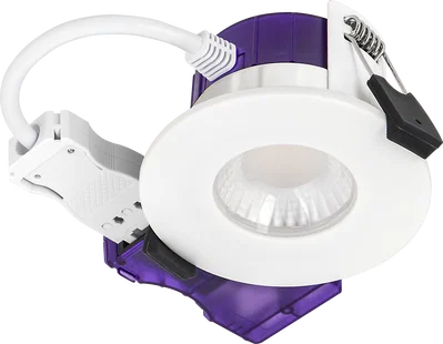 FTYPE ULTRA 4W/6W 750LM POWER CHANGE & 4COLOUR CCT 2700K 3000K 4000K 6000K DIMMABLE IP65 WHITE - FLAT