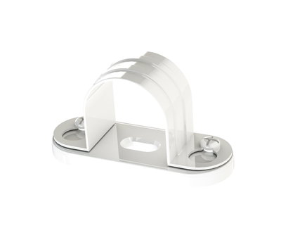 Bendex 20mm Round Conduit PVC-U Spacer Bar Saddle White (Pack of 100)
