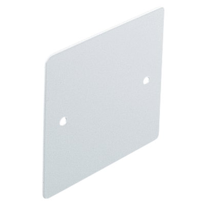 Marshall-Tufflex 1 Gang Conduit Surface Accessory Box Flat Cover Plate White (Pack of 20)