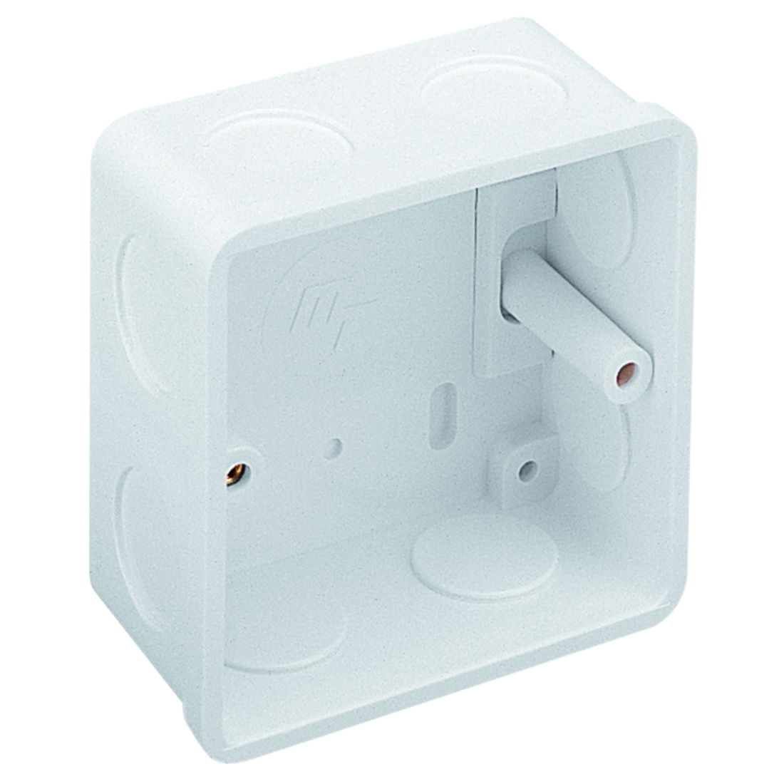 Marshall-Tufflex 1 Gang Conduit Flush Mounted Accessory Box 47mm Deep White (Pack of 10)