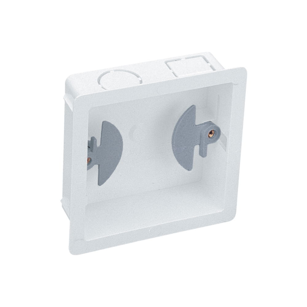 Marshall-Tufflex 1 Gang Dry Lining Box 25mm Deep 1mm - 9mm Wall Thickness Adjustment White (Pack of 10)