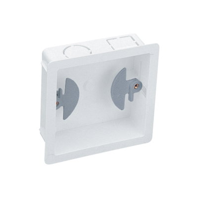 Marshall-Tufflex 1 Gang Dry Lining Box 25mm Deep 1mm - 9mm Wall Thickness Adjustment White (Pack of 10)