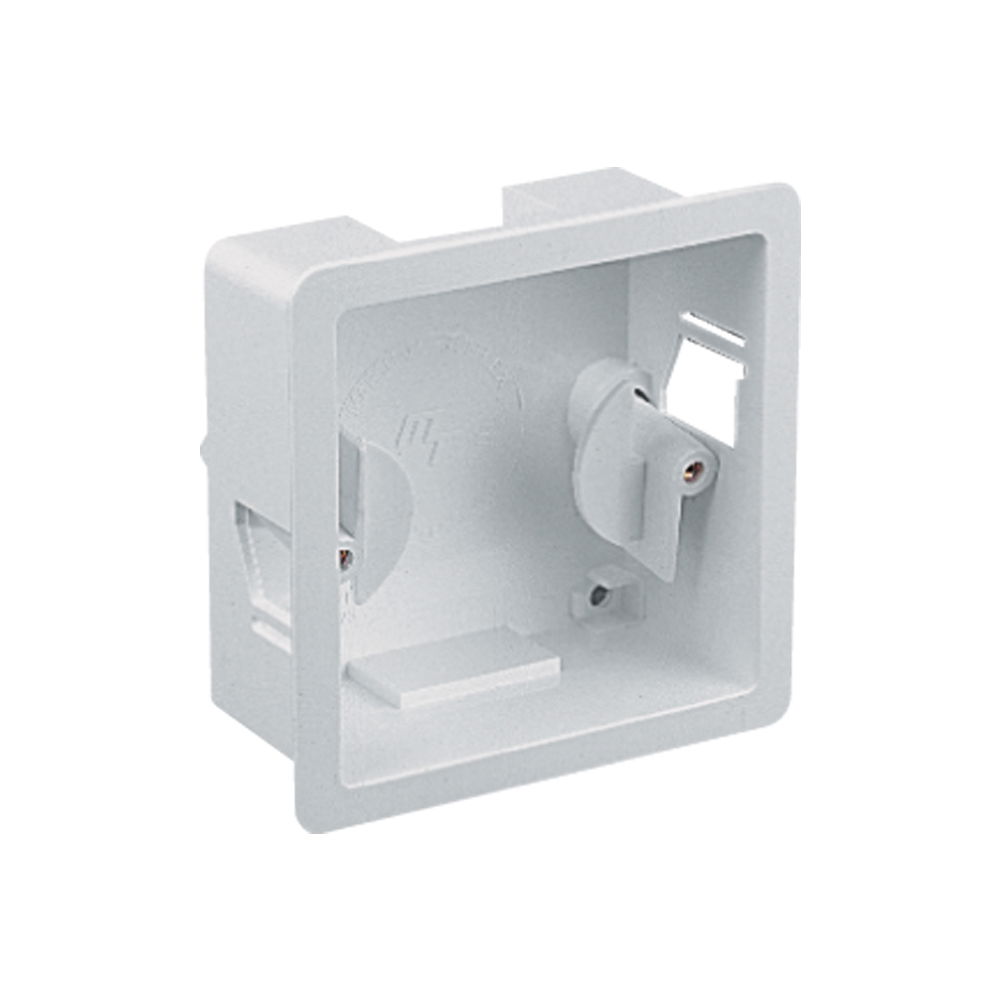 Marshall-Tufflex 1 Gang Dry Lining Box 34mm Deep 6mm - 14mm Wall Thickness Adjustment White (Pack of 20)