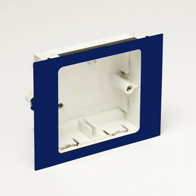 Marshall-Tufflex Accessory Box Flush Plate 1 Gang Part M Blue