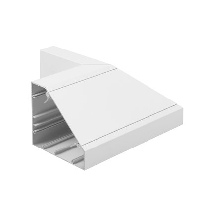 Marshall-Tufflex 105mm x 105mm Aluminium Bench Trunking External Bend White
