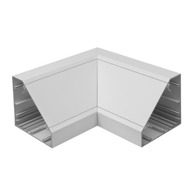 Marshall-Tufflex 105mm x 105mm Aluminium Bench Trunking Internal Bend White