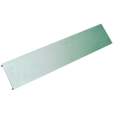 Marshall-Tufflex 105mm x 105mm x 3m Aluminium Bench Trunking Cover Silver Grey