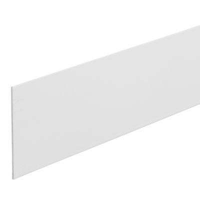Marshall-Tufflex 105mm x 105mm x 3m Aluminium Bench Trunking Cover White