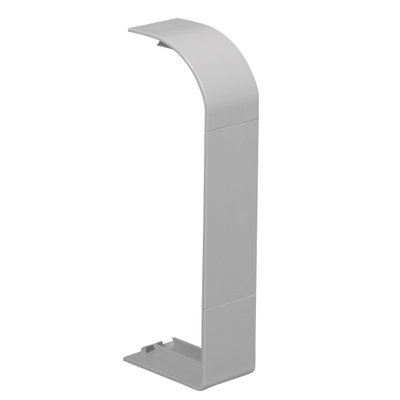 Marshall-Tufflex Sterling Curve 167mm x 50mm Aluminium 3 Compartment Skirting (Profile 2) Coupler Silver Grey
