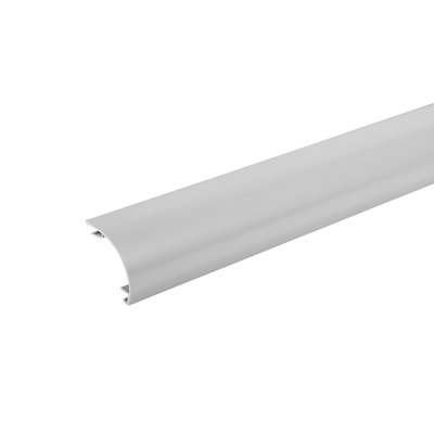 Marshall-Tufflex Sterling Curve 167mm x 50mm x 3m Aluminium 3 Compartment Dado & Skirting (Profile 1 & 2) Curve Cover Silver Grey