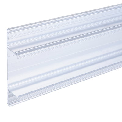 Marshall-Tufflex Sterling Curve 167mm x 50mm Aluminium 3 Compartment Trunking Base Silver Grey