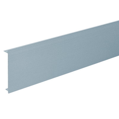 Marshall-Tufflex Elegance 110 110mm x 55mm x 3 Aluminium Trunking Main Compartment Cover Silver Grey