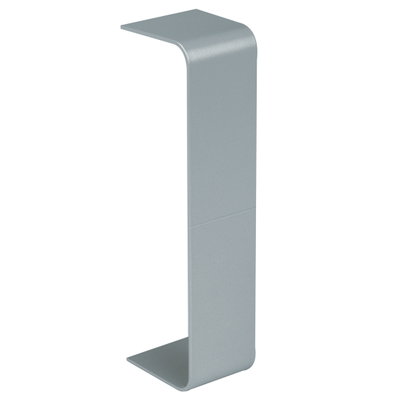 Marshall-Tufflex Twin Plus 210mm x 57mm Aluminium 3 Compartment Trunking Coupler Silver Grey