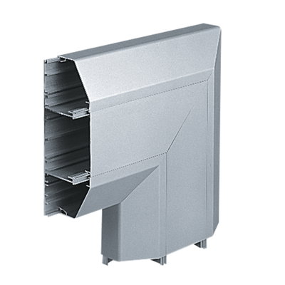 Marshall-Tufflex XL 301 220mm x 65mm Aluminium 3 Compartment Dado Flat Angle Silver Grey