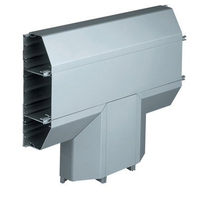 Marshall-Tufflex XL 301 220mm x 65mm Aluminium 3 Compartment Dado Flat Tee Silver Grey