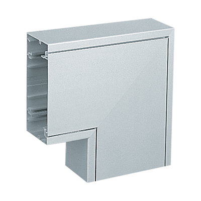 Marshall-Tufflex Elegance 110 110mm x 55mm Aluminium Trunking Flat Angle Silver Grey