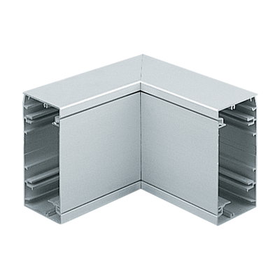 Marshall-Tufflex Elegance 110 110mm x 55mm Aluminium Trunking Internal Bend Silver Grey