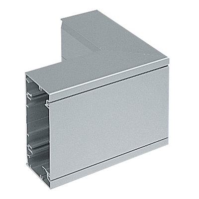 Marshall-Tufflex Elegance 110 110mm x 55mm Aluminium Trunking External Bend Silver Grey