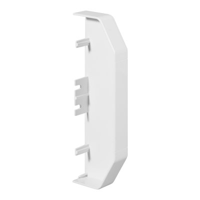 Bendex Challenger 167mm x 50mm x 3m PVC-U 3 Compartment Dado (System 1) End Cap White (Pack of 2)