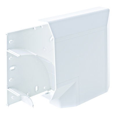 Bendex Challenger 167mm x 50mm x 3m PVC-U 3 Compartment Dado (System 1) Flat Angle White