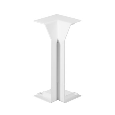 Bendex Challenger 167mm x 50mm x 3m PVC-U 3 Compartment Skirting (System 2) Internal Bend White (Pack of 2)