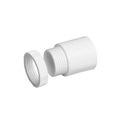Bendex 25mm Round Conduit Adaptor PVC-U (Male thread) White (Pack of 50)