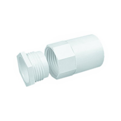 Bendex 25mm Round Conduit Adaptor PVC-U (Female thread) White (Pack of 50)