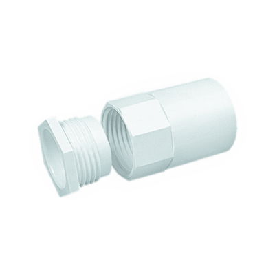 Bendex 32mm Round Conduit PVC-U Adaptor (Female thread) White (Pack of 25)