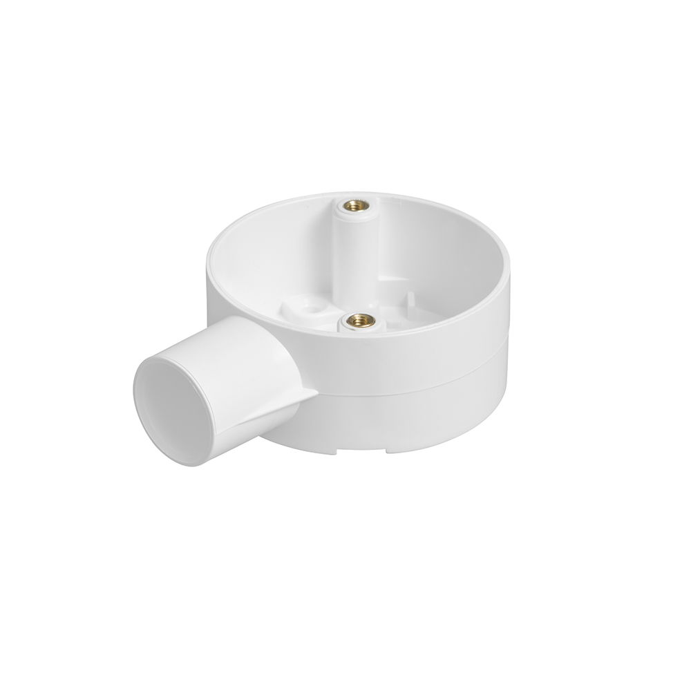 Bendex 20mm Round Conduit PVC-U 1 Way Circular Terminal Box White (Pack of 20)