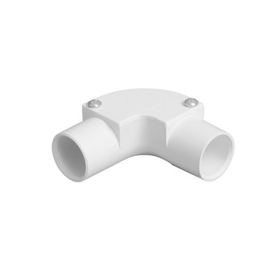 Bendex 20mm Round Conduit PVC-U Inspection Elbow White (Pack of 20)