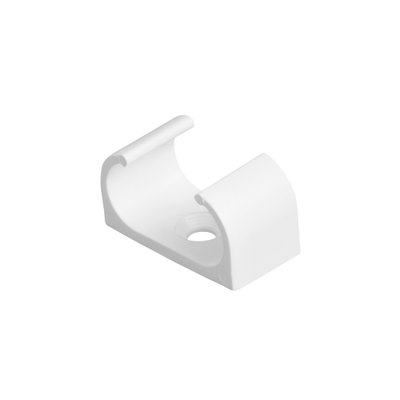 Bendex 25mm Oval Conduit PVC-U Clip White (Pack of 100)