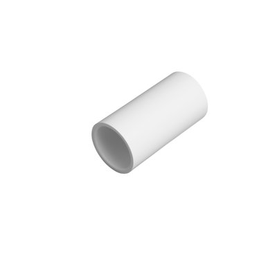 Bendex 20mm Round Conduit PVC-U Straight Coupler White (Pack of 100)