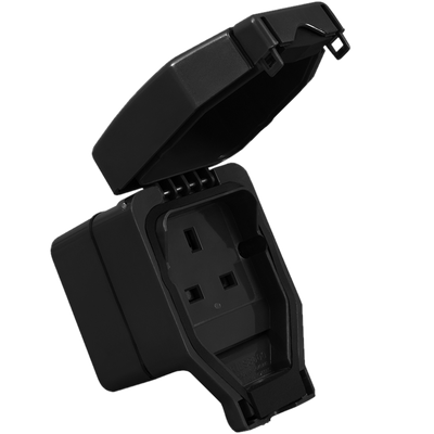 Bendex Loblite 1 Gang 13A 230V Socket IP66 Black