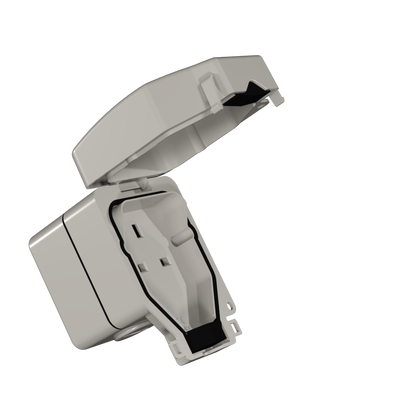 Bendex Loblite 1 Gang 13A 230V Socket IP66 Light Grey