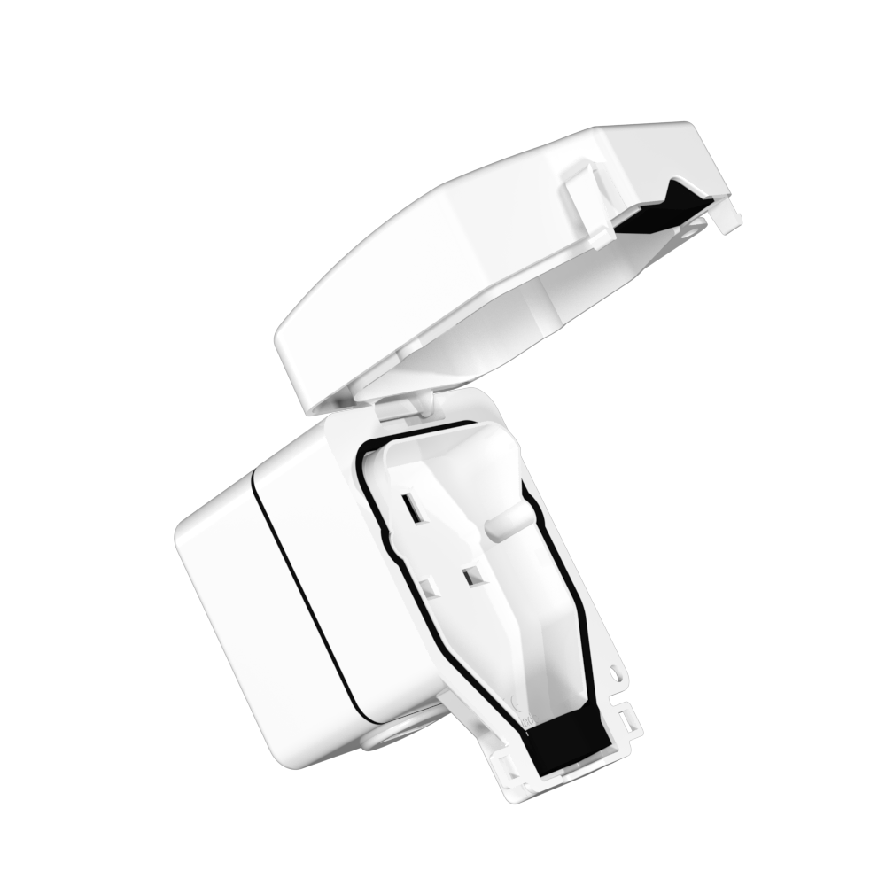 Bendex Loblite 1 Gang 13A 230V Socket IP66 White