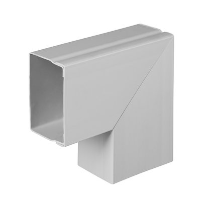 Bendex 75mm x 50mm Maxi Trunking PVC-U 90° Flat Angle White