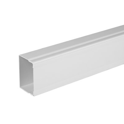 Bendex 75mm x 50mm x 3m Maxi Trunking PVC-U White (Pack of 6)