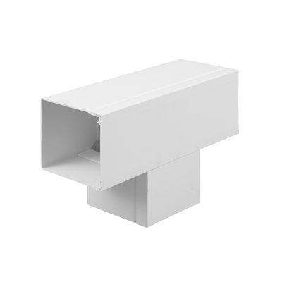 Bendex 100mm x 100mm Maxi Trunking PVC-U 90° Flat Tee White