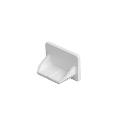 Bendex 16mm x 16mm Mini Trunking PVC-U End Cap White (Pack of 10)