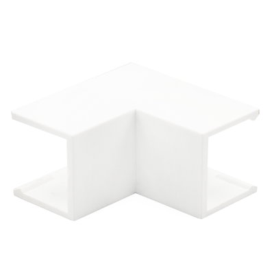Bendex 16mm x 16mm Mini Trunking PVC-U Internal Angle White (Pack of 10)