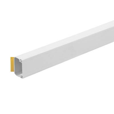 Bendex 38mm x 38mm x 3m Self Fix Mini Trunking PVC-U White (Pack of 10)