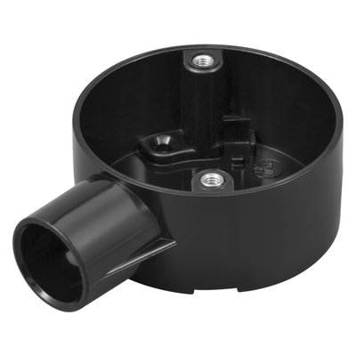 Marshall-Tufflex 20mm PVC-U Round Conduit 1 Way Circular Terminal Box Black (Pack of 20)